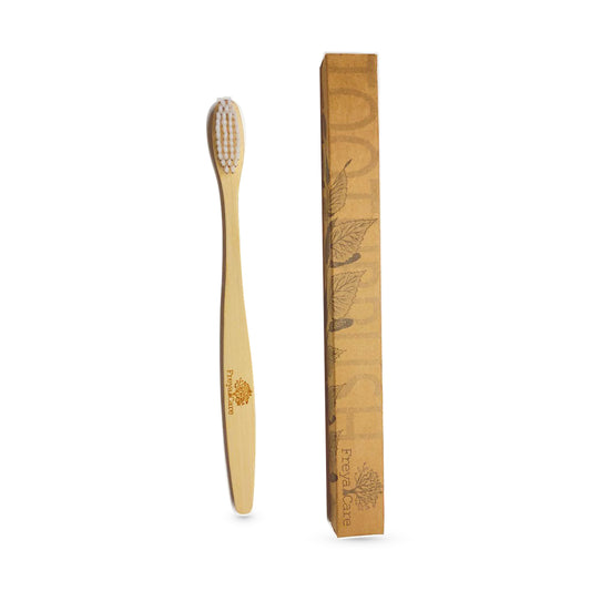 10x Bamboo Soft Toothbrush, Short Handle